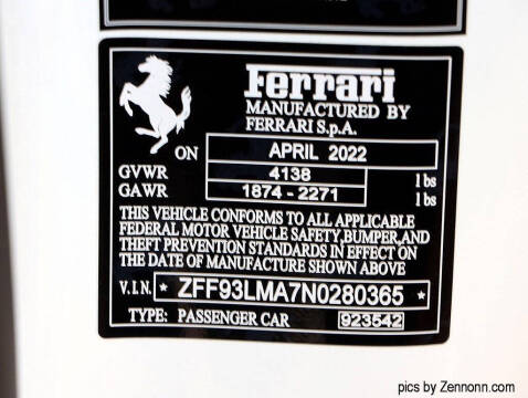 2022 Ferrari F8 Spider