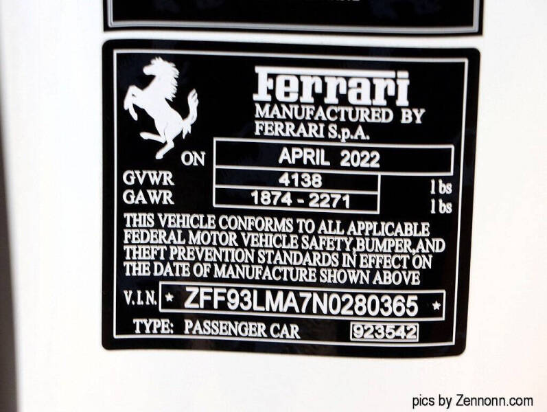 2022 Ferrari F8 Spider