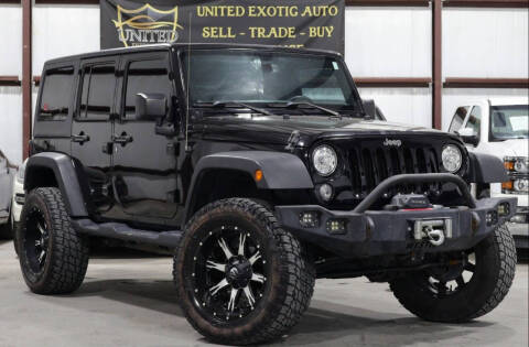 2018 Jeep Wrangler JK Unlimited for sale at United Exotic Auto in Houston TX