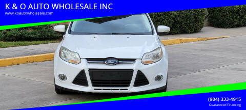 2014 Ford Focus for sale at K & O AUTO WHOLESALE INC in Jacksonville FL