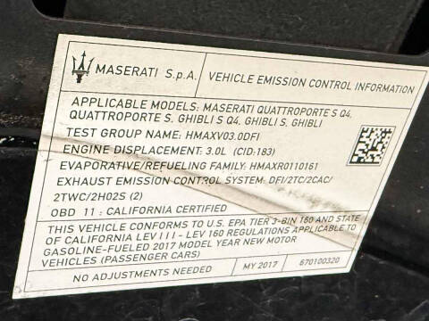 2017 Maserati Ghibli S