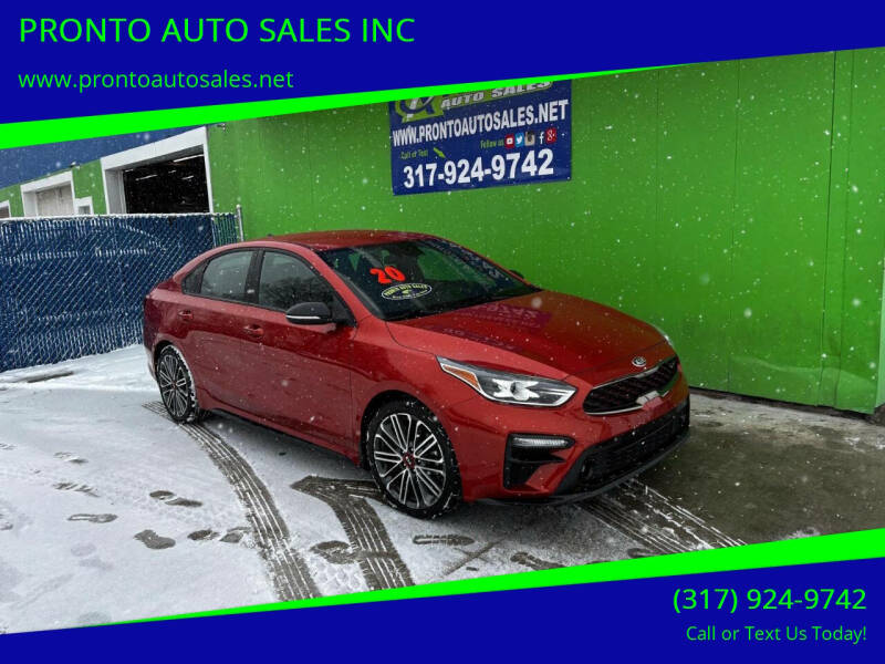 2020 Kia Forte for sale at PRONTO AUTO SALES INC in Indianapolis IN