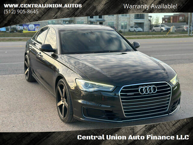 2016 Audi A6 for sale at Central Union Auto Finance LLC in Austin, TX