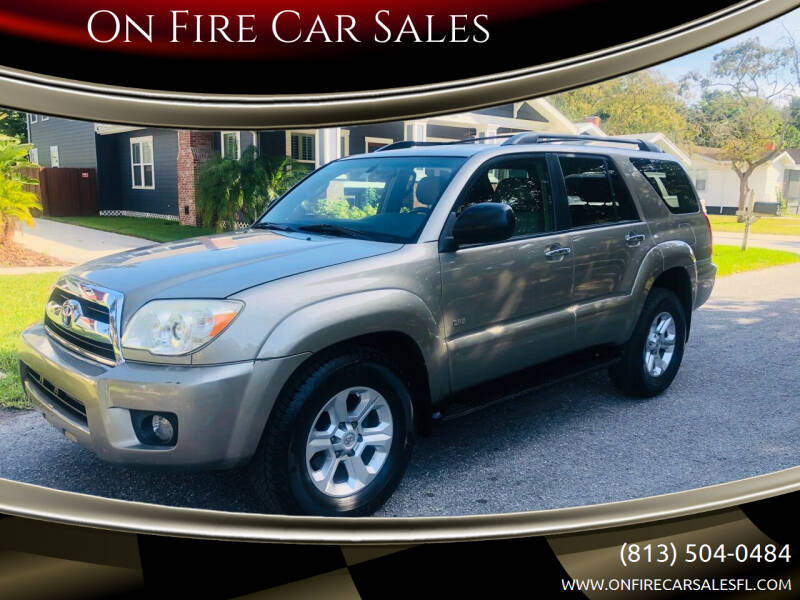 2006 Toyota 4Runner for sale at On Fire Car Sales in Tampa FL