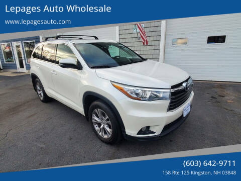 2015 Toyota Highlander for sale at Lepages Auto Wholesale in Kingston NH