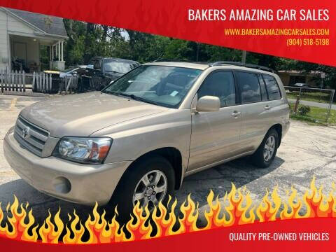 2005 Toyota Highlander for sale at Bakers Amazing Car Sales in Jacksonville FL