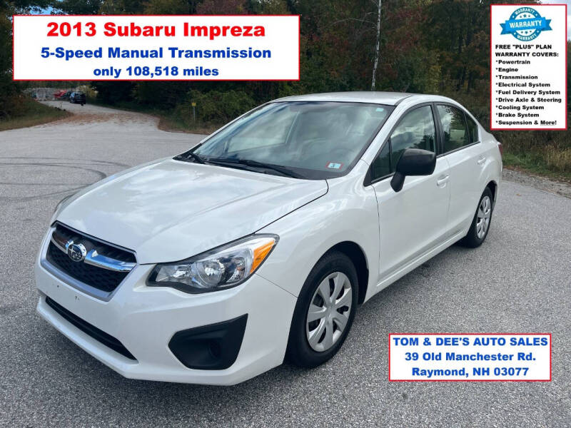 2013 Subaru Impreza for sale at Tom & Dee's Auto Sales in Raymond NH