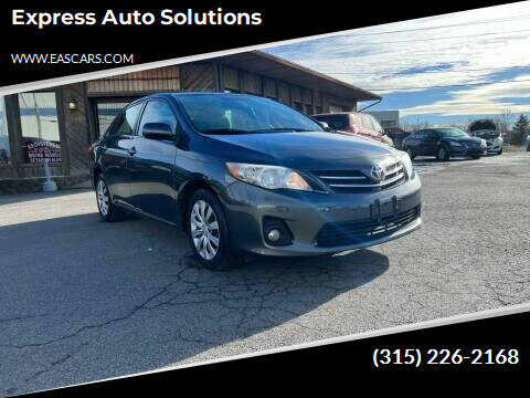 2013 Toyota Corolla for sale at Express Auto Solutions in Rochester NY