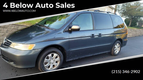 2003 Honda Odyssey for sale at 4 Below Auto Sales in Willow Grove PA