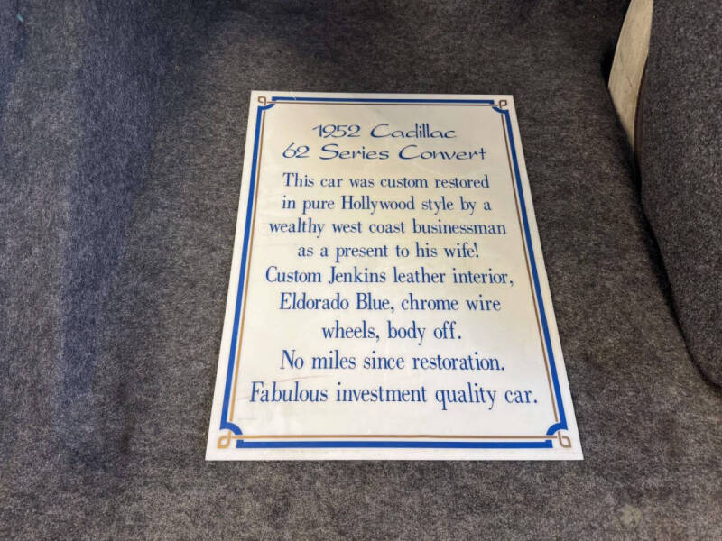 1952 Cadillac Series 62