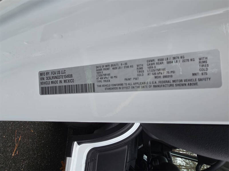 2026 RAM ProMaster
