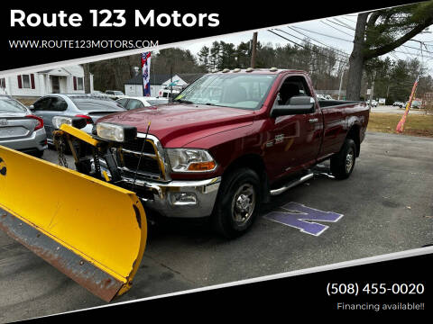 2011 RAM 2500 for sale at Route 123 Motors in Norton MA