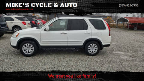 2005 Honda CR-V for sale at MIKE'S CYCLE & AUTO in Connersville IN