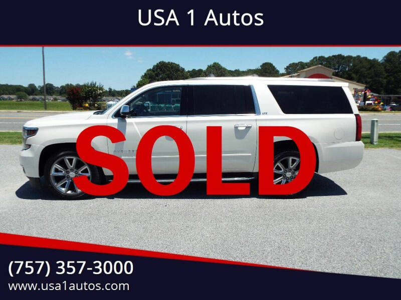 2015 Chevrolet Suburban for sale at USA 1 Autos in Smithfield VA
