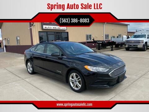 2018 Ford Fusion Hybrid for sale at Spring Auto Sale LLC in Davenport IA