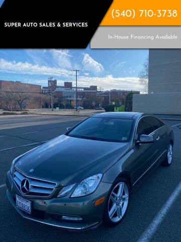 2013 Mercedes-Benz E-Class for sale at Super Auto Sales & Services in Fredericksburg VA