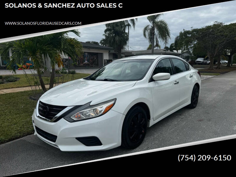 2018 Nissan Altima for sale at SOLANOS & SANCHEZ AUTO SALES C in Hollywood FL