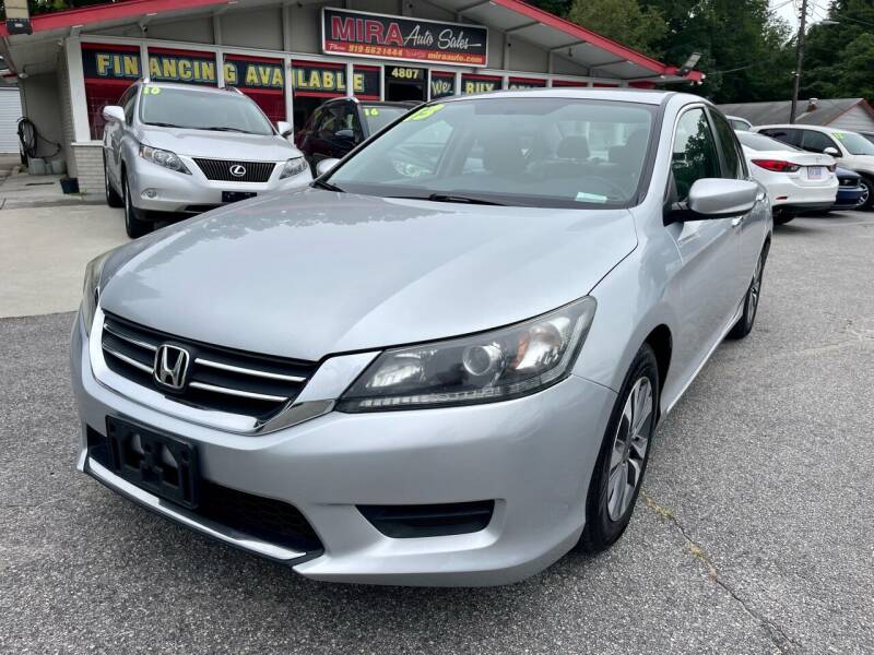 2013 Honda Accord for sale at Mira Auto Sales in Raleigh NC