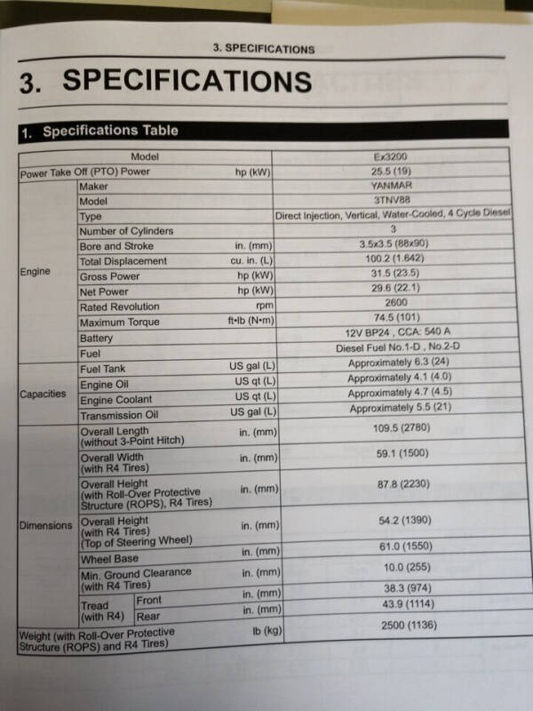 2012 Yanmar Cub Cadet Ex 3200