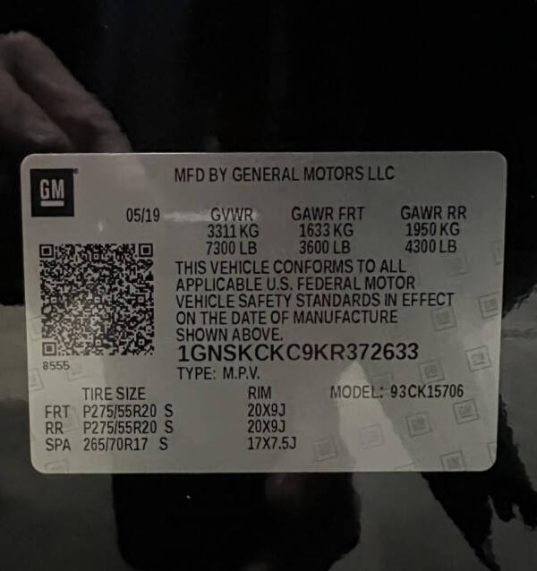 2019 Chevrolet Tahoe Premier