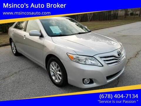 2010 Toyota Camry for sale at Msinco's Auto Broker in Snellville GA