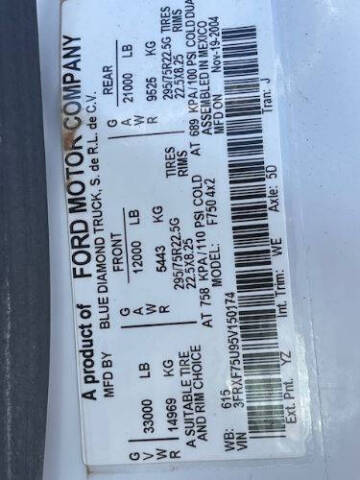 2005 Ford F-750 Super Duty