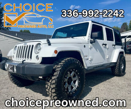 2018 Jeep Wrangler JK Unlimited for sale at CHOICE PRE OWNED AUTO LLC in Kernersville NC