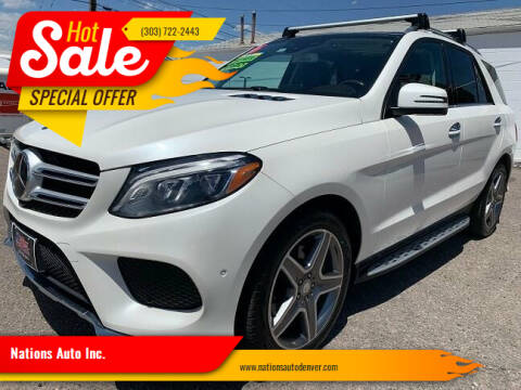 2016 Mercedes-Benz GLE for sale at Nations Auto Inc. in Denver CO