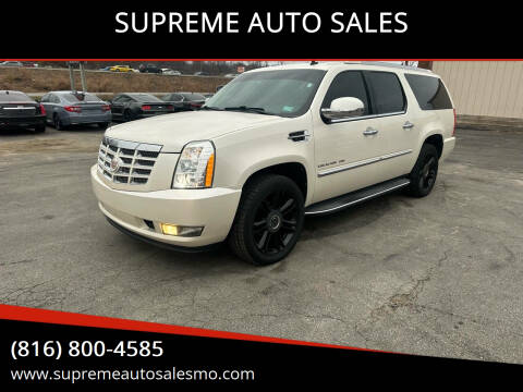 2012 Cadillac Escalade ESV for sale at SUPREME AUTO SALES in Grandview MO