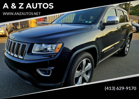 2014 Jeep Grand Cherokee for sale at A & Z AUTOS in Westfield MA