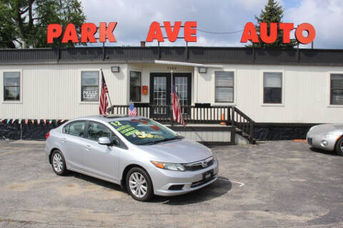 2012 Honda Civic for sale at Park Ave Auto Inc. in Worcester MA