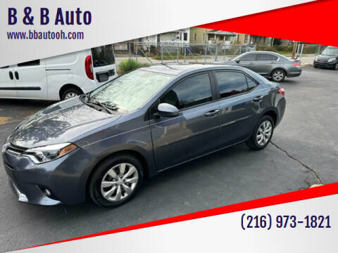 2016 Toyota Corolla for sale at B & B Auto in Cleveland OH