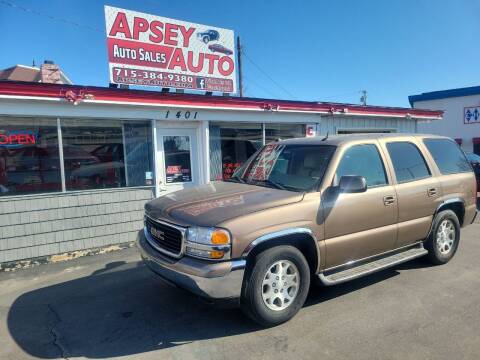 2004 GMC Yukon for sale at Apsey Auto in Marshfield WI
