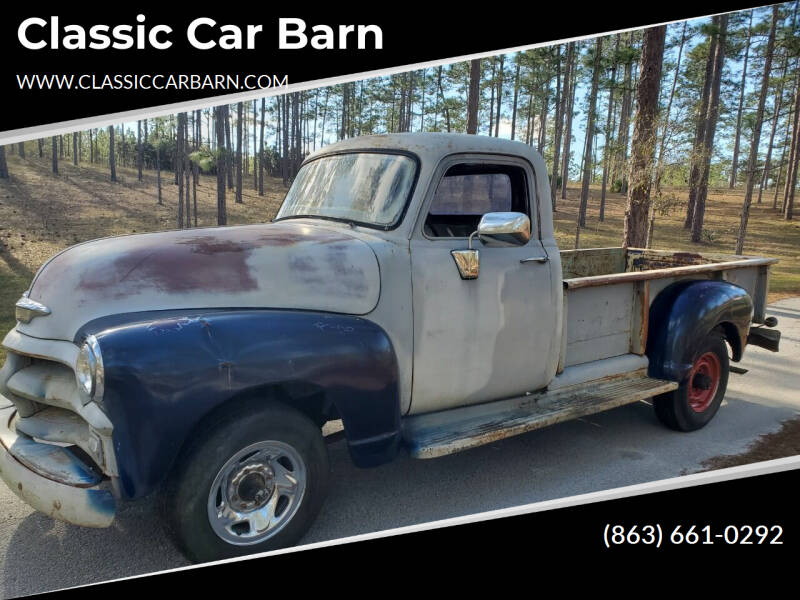 1954 Chevrolet 3100 for sale at Classic Car Barn in Williston FL