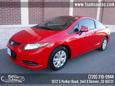 2012 Honda Civic for sale at SAM'S AUTOMOTIVE in Denver CO
