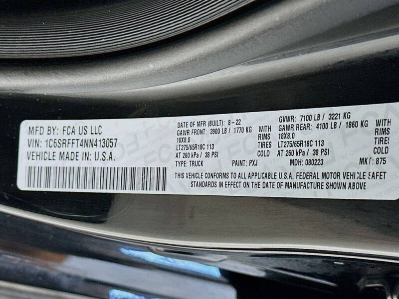 2022 RAM 1500