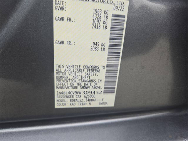 2023 Nissan Altima 2.5 SR