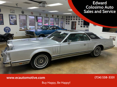 1978 Lincoln Mark V for sale at Edward Colosimo Auto Sales and Service in Evans City PA