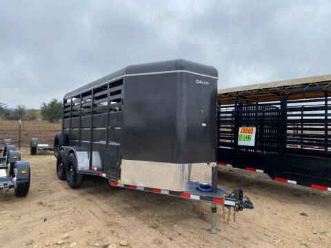 2024 DELCO - LIVESTOCK TRAILER - 6'8W X 1 for sale at LJD Sales in Lampasas TX