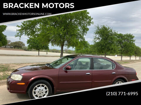 2001 Nissan Maxima for sale at BRACKEN MOTORS in San Antonio TX