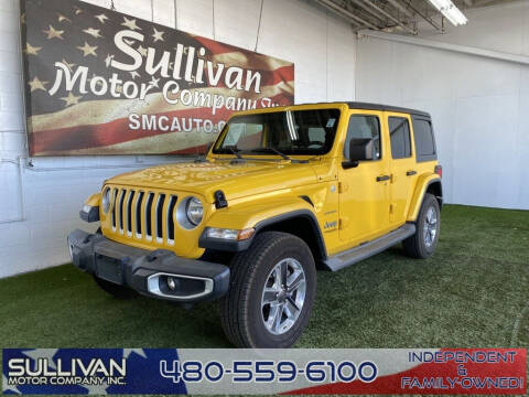 2019 Jeep Wrangler Unlimited for sale at SULLIVAN MOTOR COMPANY INC. in Mesa AZ