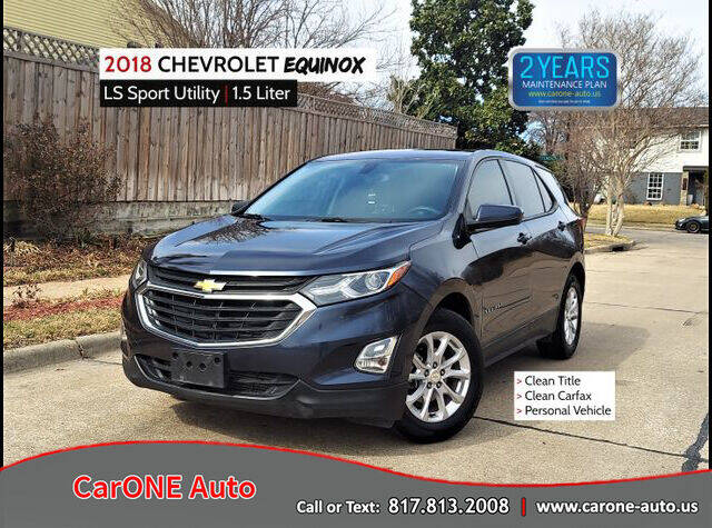 2018 Chevrolet Equinox for sale at CarONE Auto in Garland TX