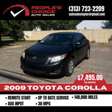2009 Toyota Corolla for sale at People's Choice Auto Sales in Taylor MI