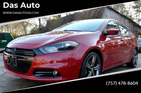 2015 Dodge Dart for sale at Das Auto in Virginia Beach VA