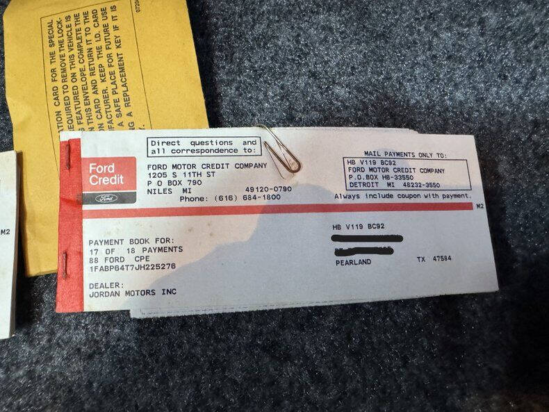 1988 Ford Thunderbird Turbo