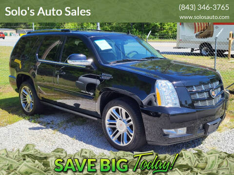 2013 Cadillac Escalade for sale at Solo's Auto Sales in Timmonsville SC