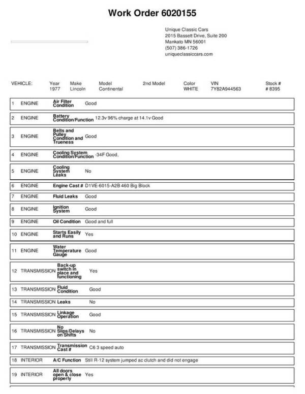1977 Lincoln Continental