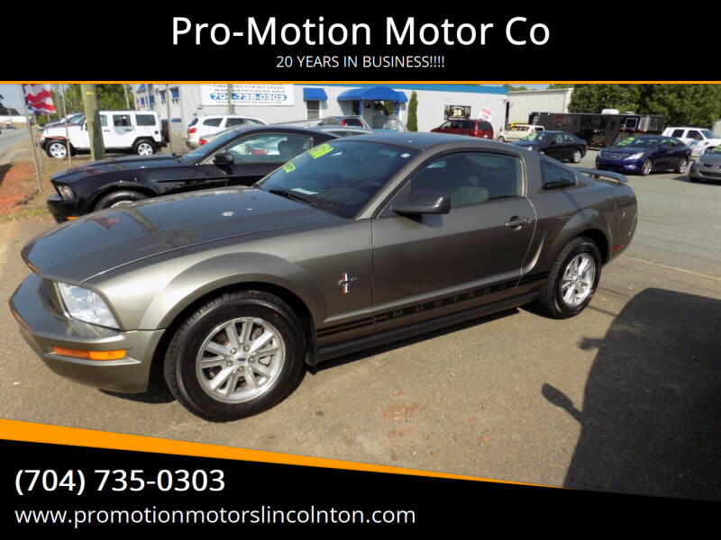 2005 Ford Mustang for sale at Pro-Motion Motor Co in Lincolnton NC