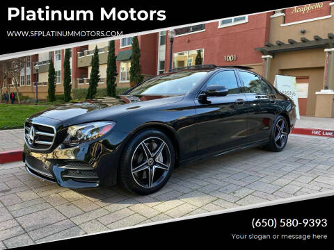 2019 Mercedes-Benz E-Class for sale at Platinum Motors in San Bruno CA