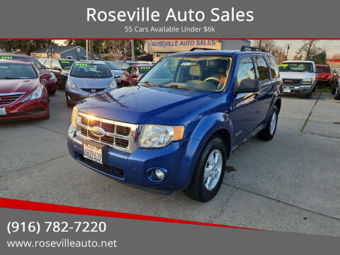 2008 Ford Escape for sale at Roseville Auto Sales in Roseville CA